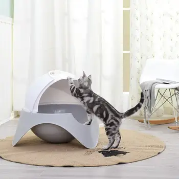 יצירתי מיאו כוכב Dustproof ו Splashproof חתול הסיר לגמרי סגור חתול טואלט