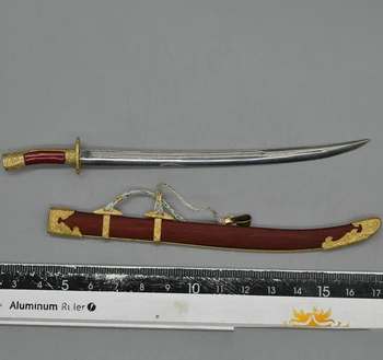1/6 פיחס-003 בציר שושלת צ 'ינג חייל כללי זכר המותניים סכין צעצועים מודל לא יכול להיות מפוטר 12
