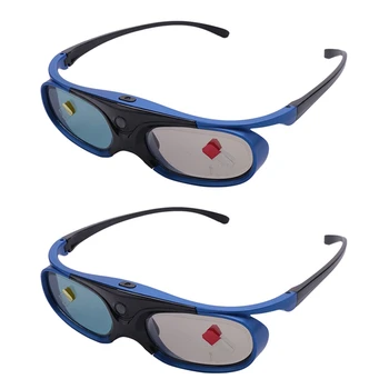 2X נטענת DLP Link משקפי 3D Active Shutter Eyewear על Xgimi Z3/Z4/Z6/H1/H2 אגוזים G1/P2 Benq Acer