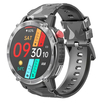 סי22 שעון חכם עבור אנשים 4g Rom 1g Ram 400mah כושר ספורט שעונים 3atm עמיד למים Bluetooth שיחה Smartwatch 1.6 אינץ ' 2023 למכירה