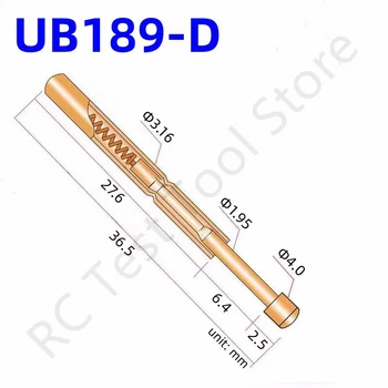 10/50PCS UB189-D אביב הבדיקה מבחן סיכה פוגו Pin PCB כלי הבדיקה אורך 36.5 מ 