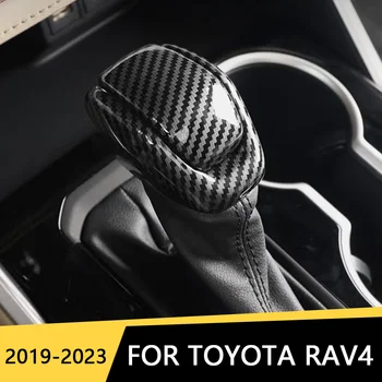 2Pcs עבור טויוטה זרון היילנדר ונזה RAV4 XA50 היברידית 2019 2020 2021 2022 2023 המכונית הציוד ידית משמרת קולרים אביזרי כיסוי