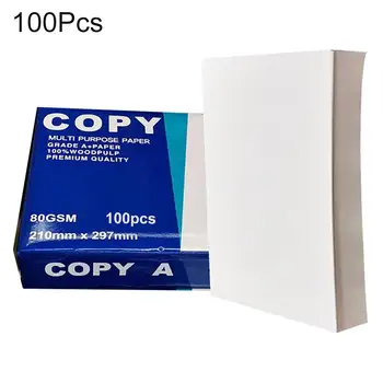 100 גיליונות A4 ניירות תכליתי נייר העתקה לבן מלאכות מדפסת לייזר A4 מדפסת הזרקת דיו צילום A4 נייר צילום, ציוד משרדי