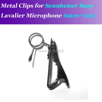 רזרבי להחלפה 6-7mm מתכת קליפ מיקרופון קליפים על Sennheiser ME2 Sony V1 D11 Lavalier דש מיקרופונים