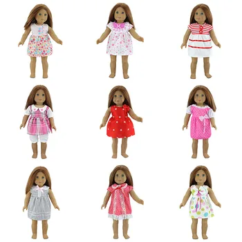 10Style לבחור שמלה מתאימה הבובות האמריקאיות הבגדים 18 אינץ ' בובה , חג מולד ילדה מתנה(מוכרים רק בגדים)