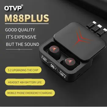 OTVP Origianl Bluetooth אוזניות עם מיקרופון סטריאו HiFi IPX7 עמיד למים הזזה סגר אוזניות אלחוטיות טעינה מהירה