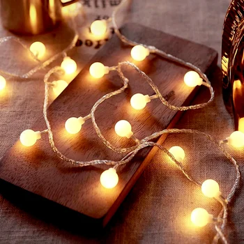Led אורות מחרוזת חיצונית/מקורה רחוב גן באבלס פיות אורות חג מולד קישוט האורות מסיבת החג עיצוב חתונה