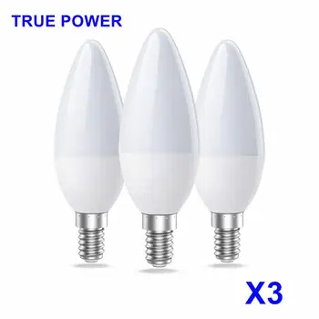 3Pcs 3W 5W 7W אור led bulb E14 E27 מנורת LED מקורה חם, לבן קר אור AC 220V 240V LED Bulb עיצוב הבית נברשת