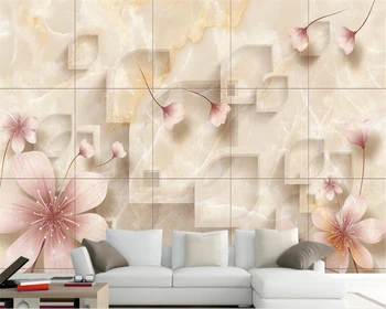 Beibehang המסמכים דה parede מותאם אישית טפטים פרחוניים אבן,3D טפט תמונה ציור קיר בחדר השינה בסלון טלוויזיה קיר טפט 3D
