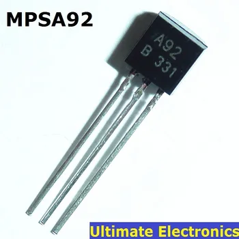 100pcs/lot MPSA92 ל-92 0.5 / 300V טרנזיסטור PNP