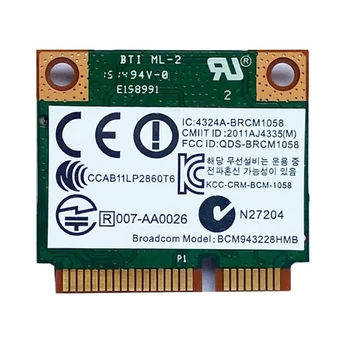 מתאם WIFI 300Mbps BCM943228HMB על Bluetooth4.0 אלחוטית Wifi כרטיס מיני PCIE P9JB