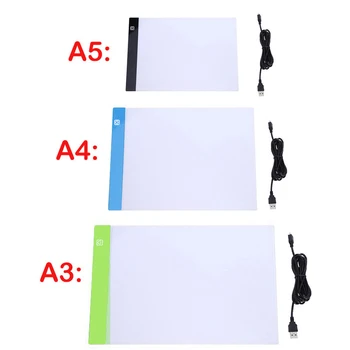 2022 A3/A4/A5 שלוש רמות ניתן לעמעום אור Led משטח לוח הציור משטח עקיבה תיבת אור העין הגנה יותר קל יהלום הציור