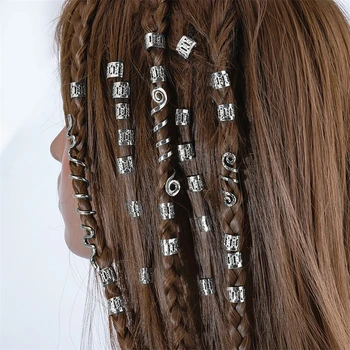28pcs/להגדיר את סיכת הראש לנשים בנות אופנה סביב קסמי ספירלת עקומת נחש שיער הטבעת קליפים שיער צמות אביזרים כיסוי הראש מתנה