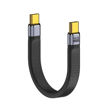 USB C ל-USB C כבל טעינה מהירה יותר 40Gbps& 8K יציאת וידאו מסוג C טעינה Dropship