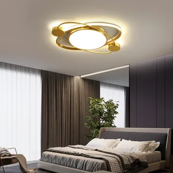 נורדי תקרת חדר השינה מנורת LED פשוט, מודרני, חדר ילדים מנורות אור יוקרה האמריקאי העיקרי בסלון מנורה