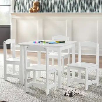 TMS היידן ילדים 5 חלקים שולחן וכיסאות להגדיר, צבעים מרובים