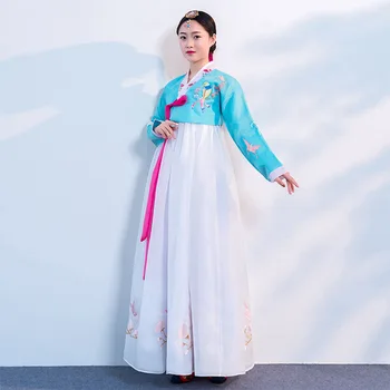 15 צבעים קוריאנית ההאנבוק הזה שמלת החתונה עבור נשים אלגנטי נסיכת ארמון תחפושת קוריאה הביצועים היומי Cosplay קוריאנית שמלות