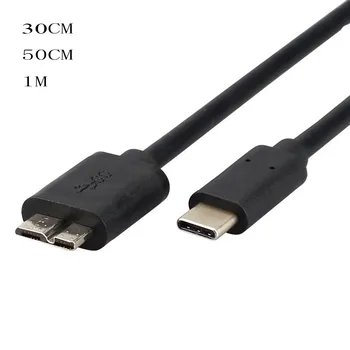 Micro B USB C 3.0 סוג כבל-C ל-USB 3.0 B מחבר כבל 5Gbps כונן קשיח חיצוני דיסק את כבל הכונן הקשיח במחשב