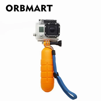 ORBMART החלקה בובר צף כף יד Selfie מקל על Gopro Hero 4 3+ 3 2 1 SJCAM SJ4000 SJ6000 Xiaomi יי ספורט מצלמה