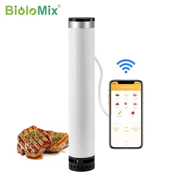 BioloMix דור 4 Smart Wifi Sous Vide סיר IPX7 עמיד למים סופר סלים תרמי טבילה Circulator עם בקרת יישום
