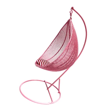 1Pc ביצה בעיצוב Chaire מרפסת כיסא נדנדה, צעצוע מיני בבית אספקת לילדים צבע אקראי