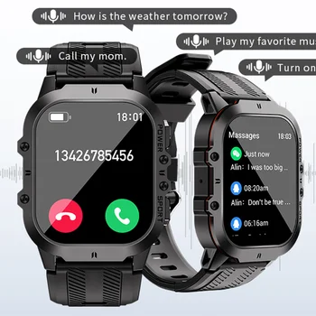2203 חדש סי26 Amoled שעון חכם לגברים עמיד למים 1ATM 1.96 אינץ ' 410*502 מסך HD 100+ ספורט 200+ שעון הפנים Smartwatch למכירה