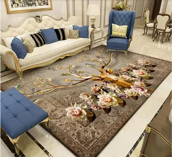 פשוט המודרנית צפון אירופה, ההגירה סגנון הצפנה מלאה-חנות בסלון שולחן קפה חדר שינה שטיח הבית