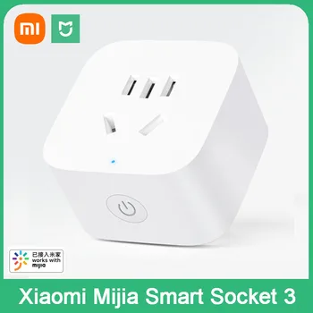 Xiaomi Mijia חכם שקע 3 WIFI כוח סטטיסטיקה גירסה שלט רחוק אלחוטי מתאם כוח על העבודה עם Mi הביתה APP