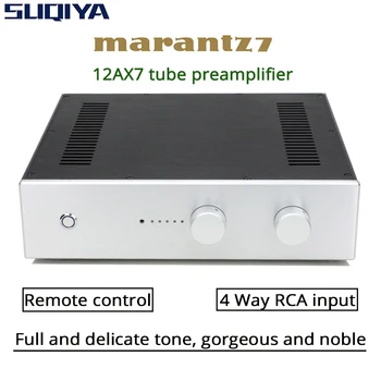 SUQIYA-PRT07B-12AX7 Tube Preamplifier Hi-Fi מגבר קדם מגבר צינור טרום Amplificador התייחסות Marantz 7 מעגל