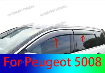 חלון המכונית גשם גבות חלון המכונית גשם קובץ גשם לוח לנשימה קישוט רכב סטיילינג עבור פיג ' ו 5008 2017-2021