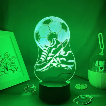 נעלי ספורט 3D LED, אורות ניאון אורות ליל מתנות יום הולדת לחברים חדר שינה עיצוב שולחן 