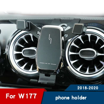 טלפון הרכב עומד על מרצדס W177 V117 35 AMG A200 220 A250 אוורור, טלפון נייד לעמוד פנים אביזרים לטלפון נייד בעל