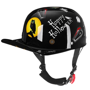 רטרו כובע בייסבול על הארלי קורקינט חשמלי Motocycle הקסדה אישיות ברווז הלשון בצד השני סקופ הקסדה