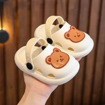התינוק הקיץ 2023 נעלי דוב חמוד תינוק סנדלי חוף רחצה פעוטות בנים בנות אנטי להחליק נעלי הרך הנולד סנדלים